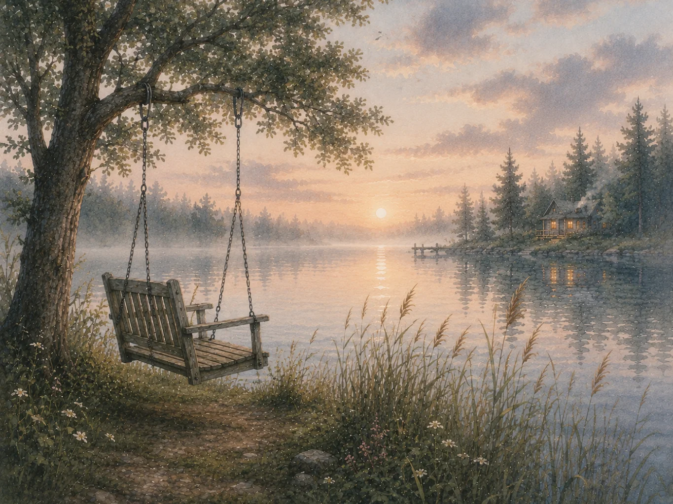 Vintage Lake Swing