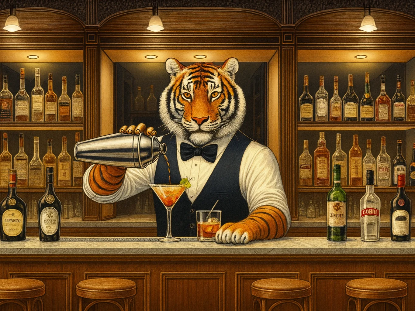 Tiger Bartender