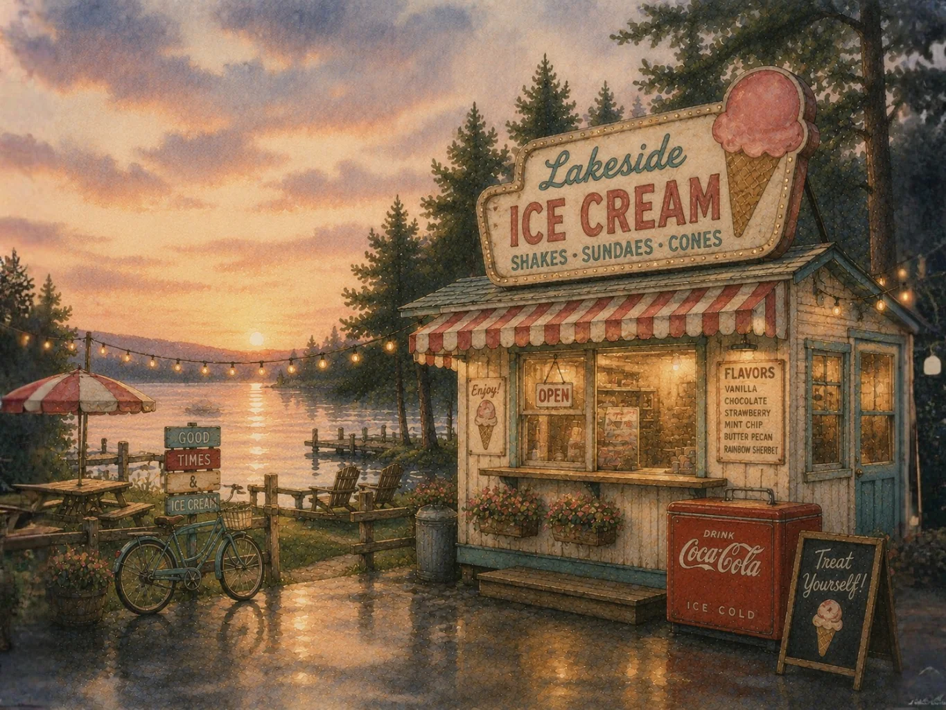 Vintage Ice Cream Shop