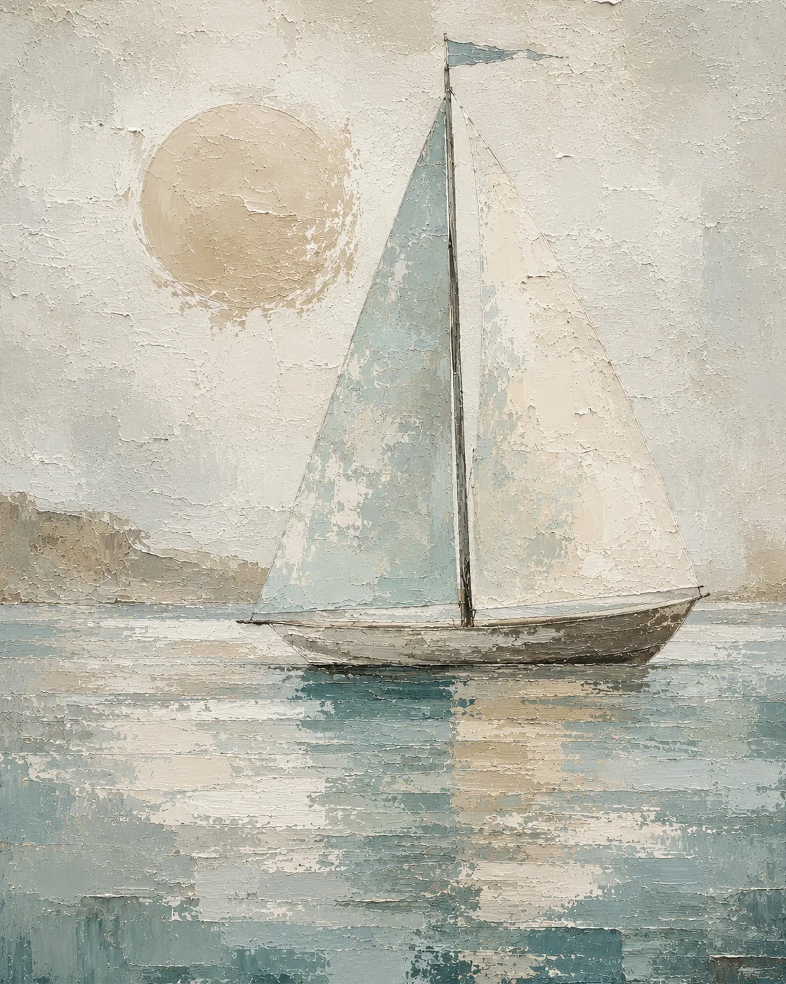 Textured Sailboat
